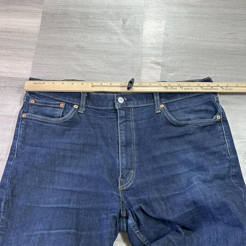 Levis 514 Jeans Mens 40x30 Blue Regular Straight Stretch Denim Dark Wash Pants